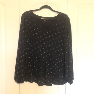 Loft Half Moon Blouse